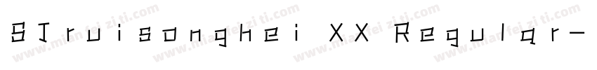 SJruisonghei XX Regular字体转换